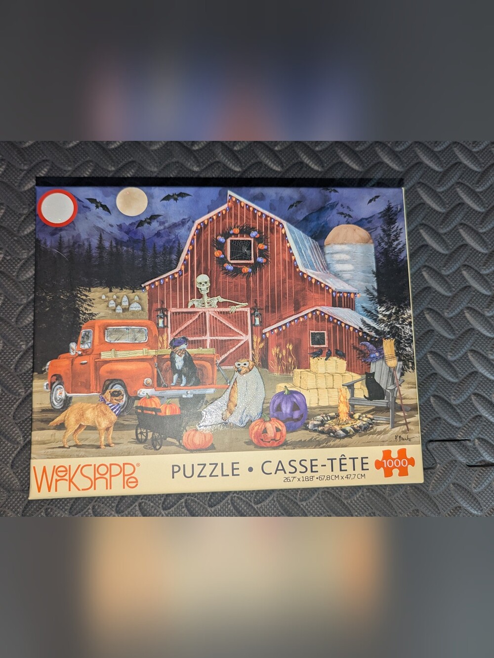 New - 1000 Piece Werkshoppe Puzzle - Halloween Barn Party